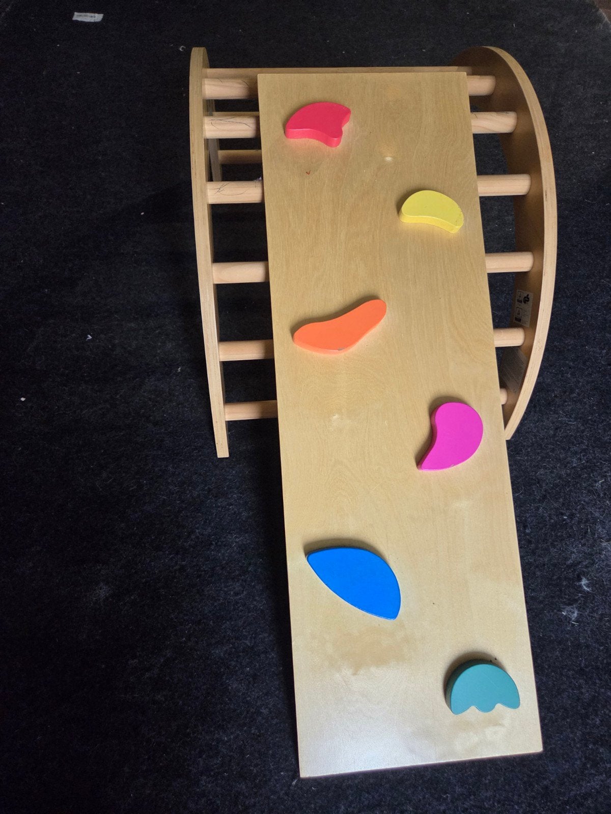 Houten klimboog, Ophalen