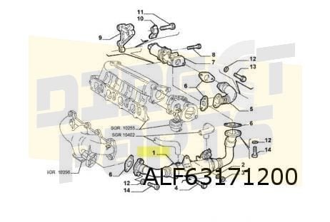 Alfa Romeo / Fiat / Lancia EGR-Koeler OES! ALF63171200, Neuf, -, -, Alfa Romeo