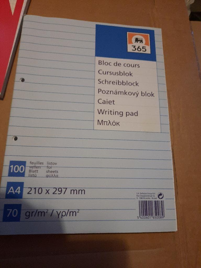 nieuwe cursusblok a4 lijntjes 100 blaadjes, Enlèvement ou Envoi, Neuf