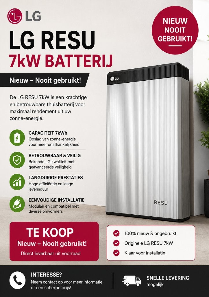 LG RESU 7 kWh hoogspanningsbatterij, Enlèvement, Neuf, Autres types