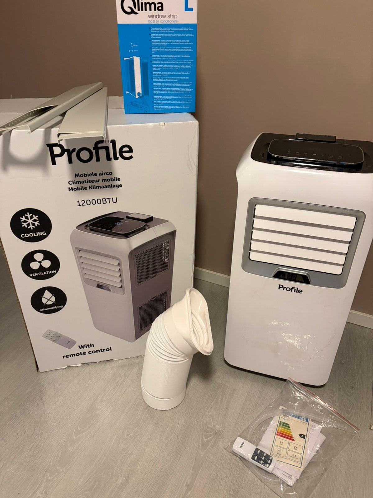 Mobiele airco, Elektronische apparatuur, Airco's, Ophalen, Ventileren, 3 snelheden of meer, Zo goed als nieuw