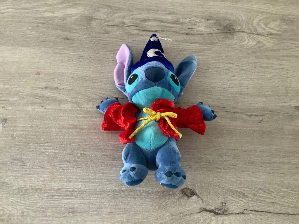 Personnage en peluche Disney Stitch Sorcerer (29 cm), Disney, Comme neuf, Moyen (20 à 80 cm), Autres types