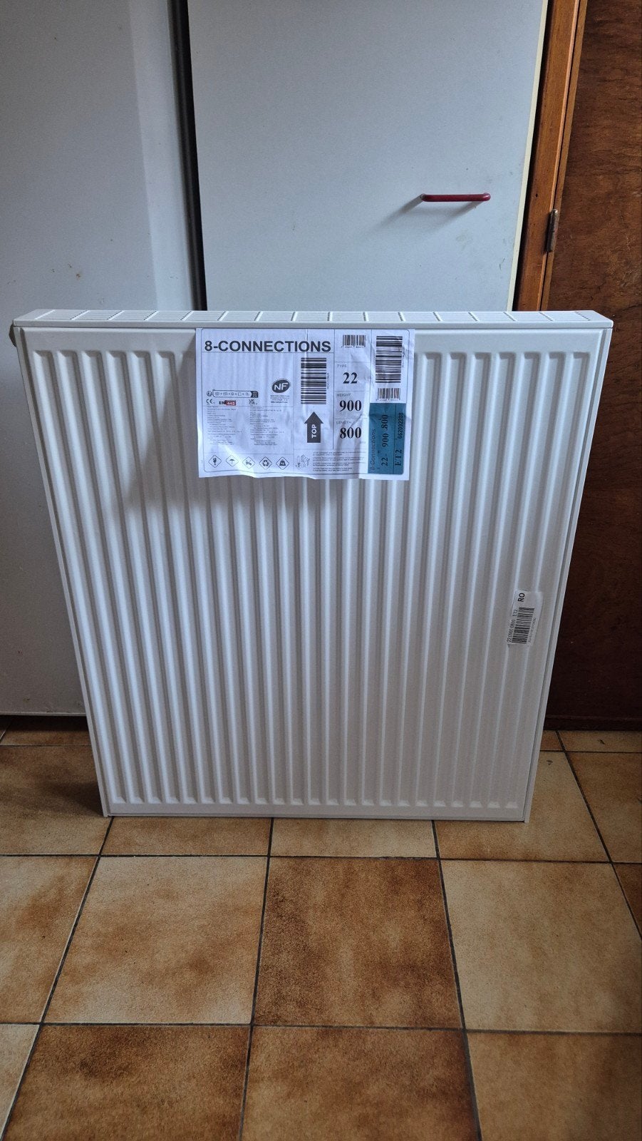 Radiateur Stelrad Type 22 – 900 x 800 mm – Neuf, Ophalen, Radiator, Nieuw, 60 tot 150 cm