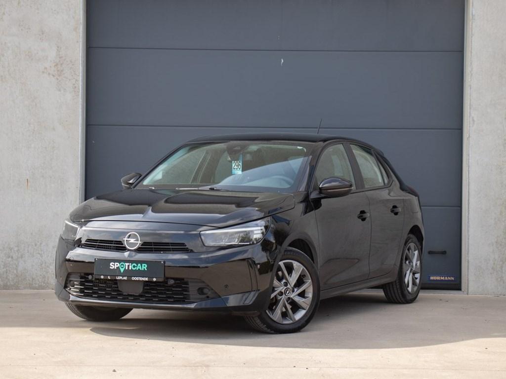 Opel Corsa 1.2 AT8 100PK|CAMERA|CARPLAY|DODEHOEK, Auto's, Opel, Zwart, 100 pk, 74 kW, Corsa