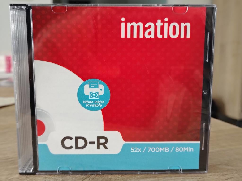Pak van 10 Cd-r white printable met kleine doosjes, Computers en Software, Beschrijfbare discs, Nieuw, Cd, Ophalen