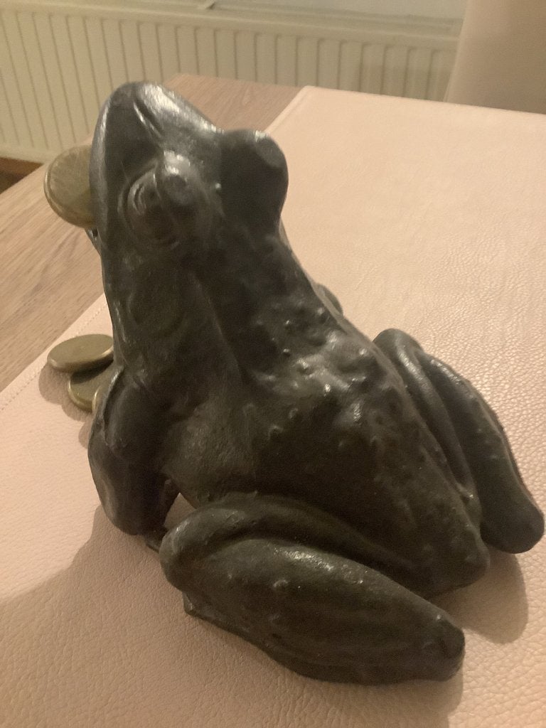 Extra grote puddebak kikker jaren 30/40 !, Antiquités & Art, Enlèvement