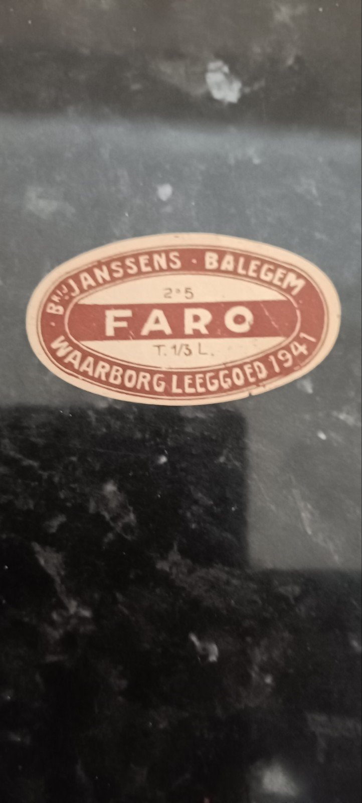 oud bieretiket faro br Janssens Balegem, Ophalen of Verzenden