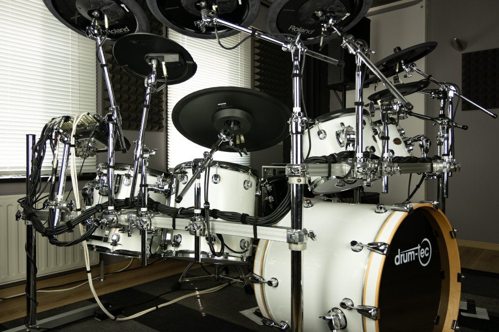 Drum-Tec Pro met Pearl Mimic Pro inclusief hardware en cases, Muziek en Instrumenten, Ophalen, Zo goed als nieuw, Pearl, Elektronisch