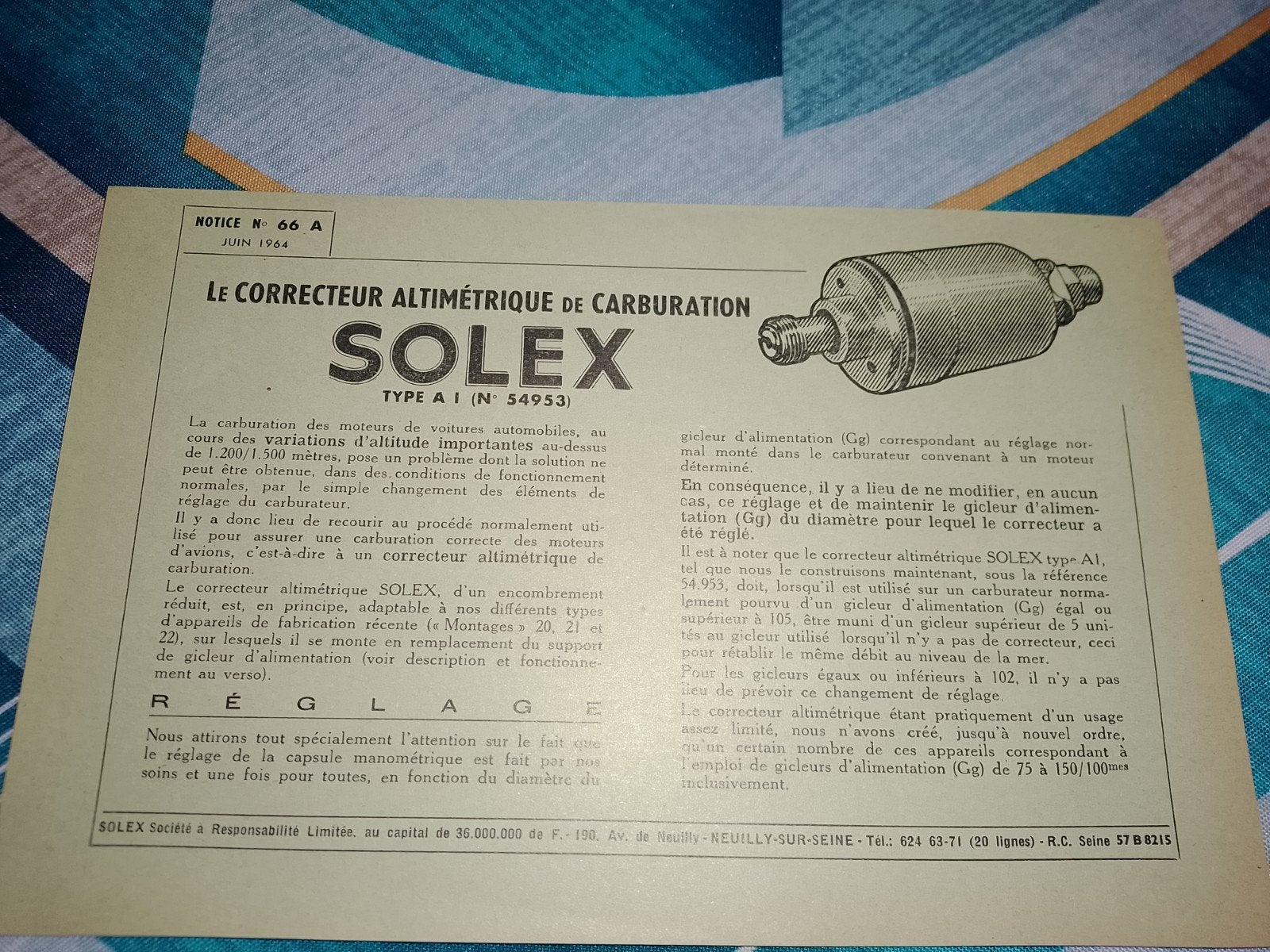 hoogtemetercorrector, Ophalen of Verzenden, 1960 tot 1980