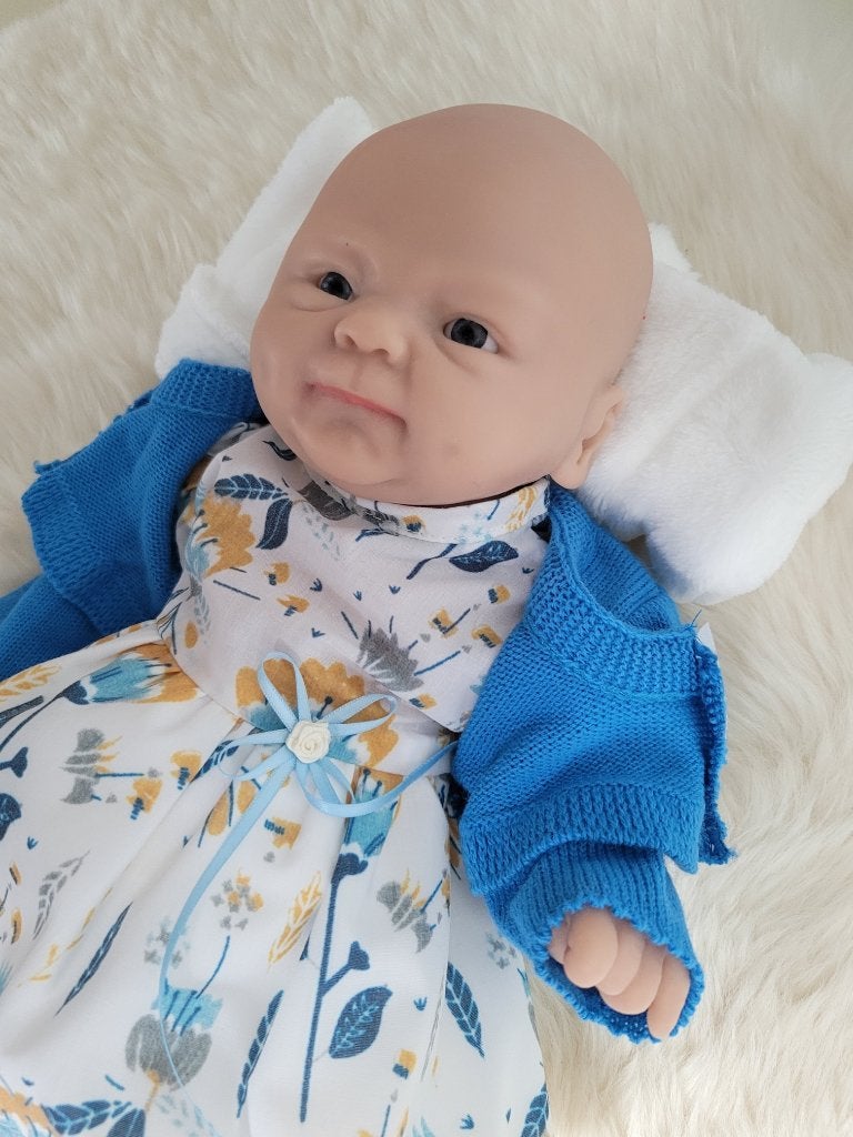 Babypop in Siliconen met extra badjas, Ophalen of Verzenden, Nieuw, Babypop, Levensecht of Reborn
