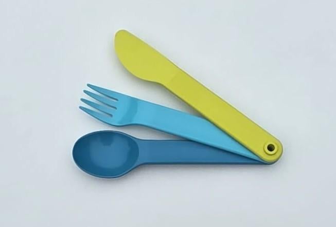 Tupperware™ Couverts « On the Go » bleu et vert, Maison & Meubles, Cuisine| Tupperware, Neuf, Autres types, Bleu, Vert, Envoi