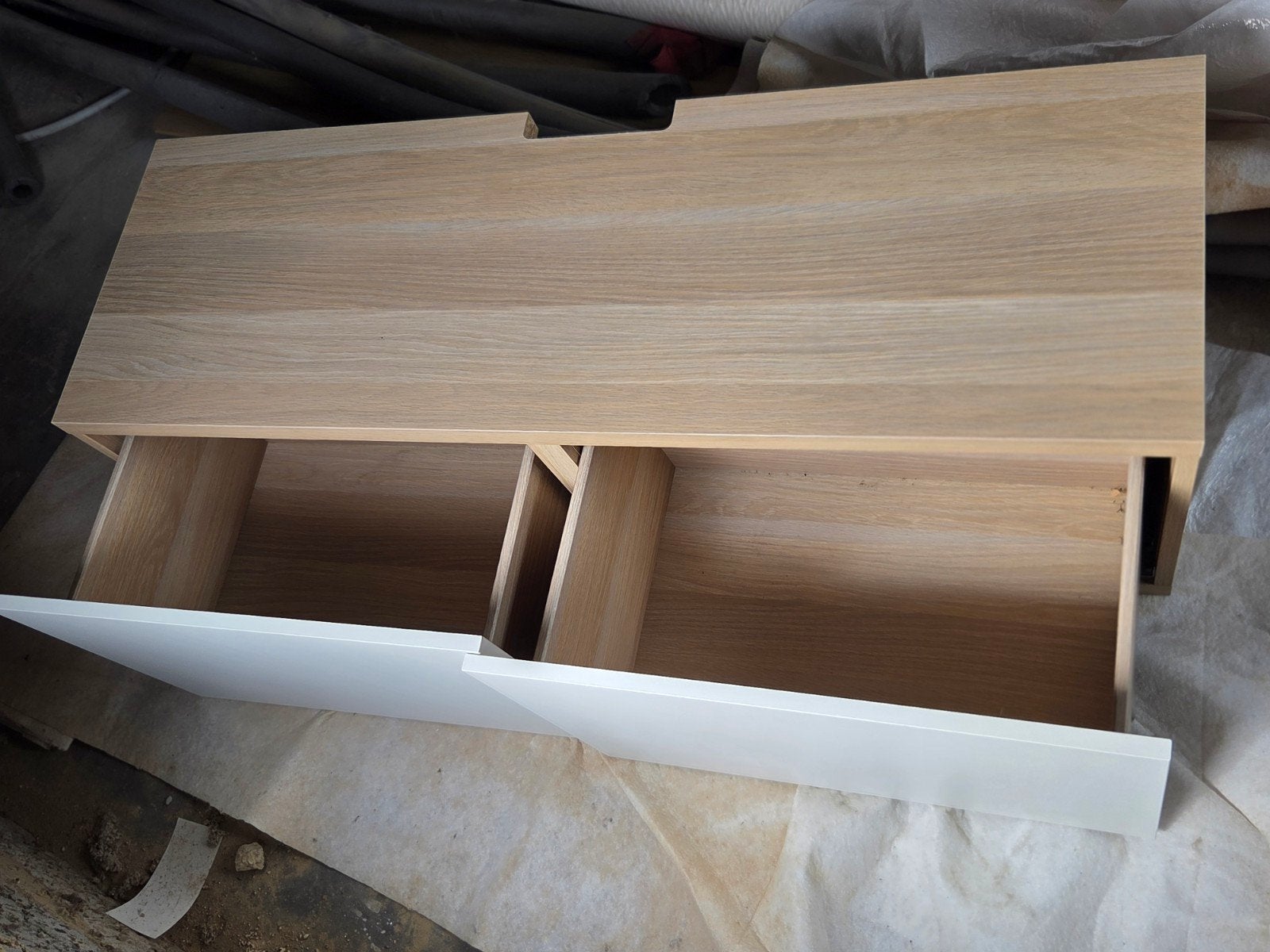 ikea Besta kast / TV meubel met 2 lades., 25 à 50 cm, Moins de 100 cm, Pin, 100 à 150 cm