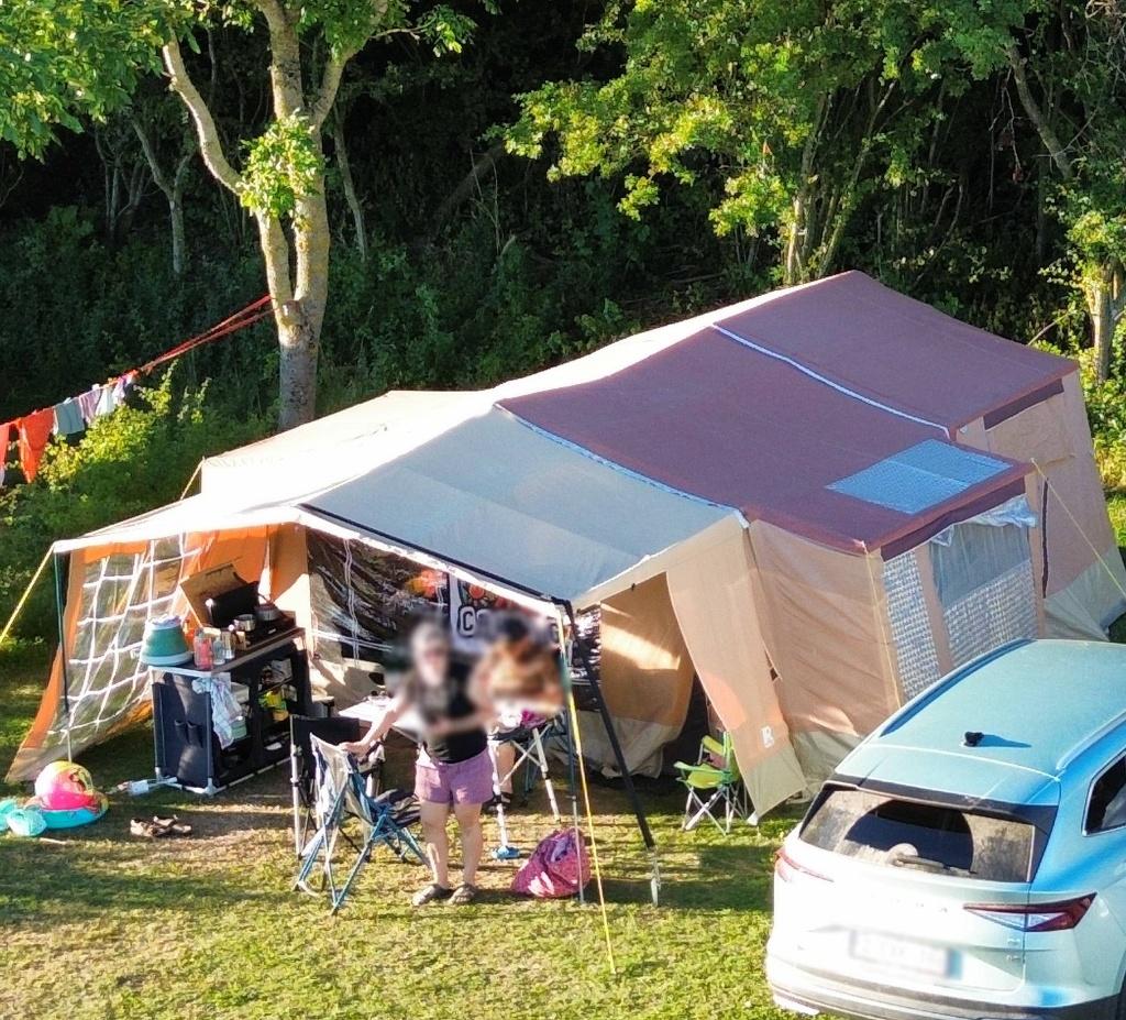 Raclet vouwwagen - compleet en waterdicht, Enlèvement, Beige, Plus de 6, Raclet