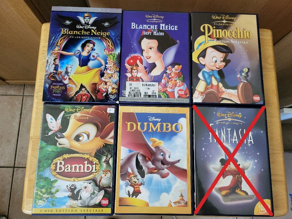 Lot DVD Disney / Pixar (prix en description), Enlèvement, Américain, Animation