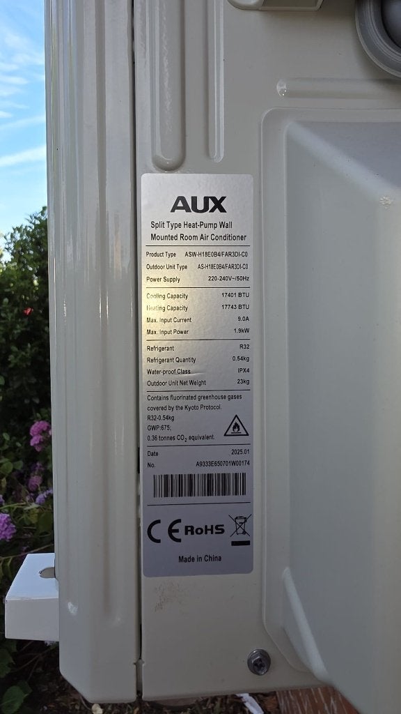 Nieuwe AUX inverter airco buitenunit, Elektronische apparatuur, Ophalen, Koelen en Ontvochtigen, Timer, Nieuw