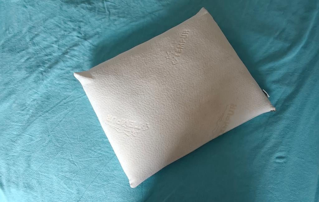 Coussin de marque Tempur, Enlèvement, Utilisé, Blanc, Rectangulaire