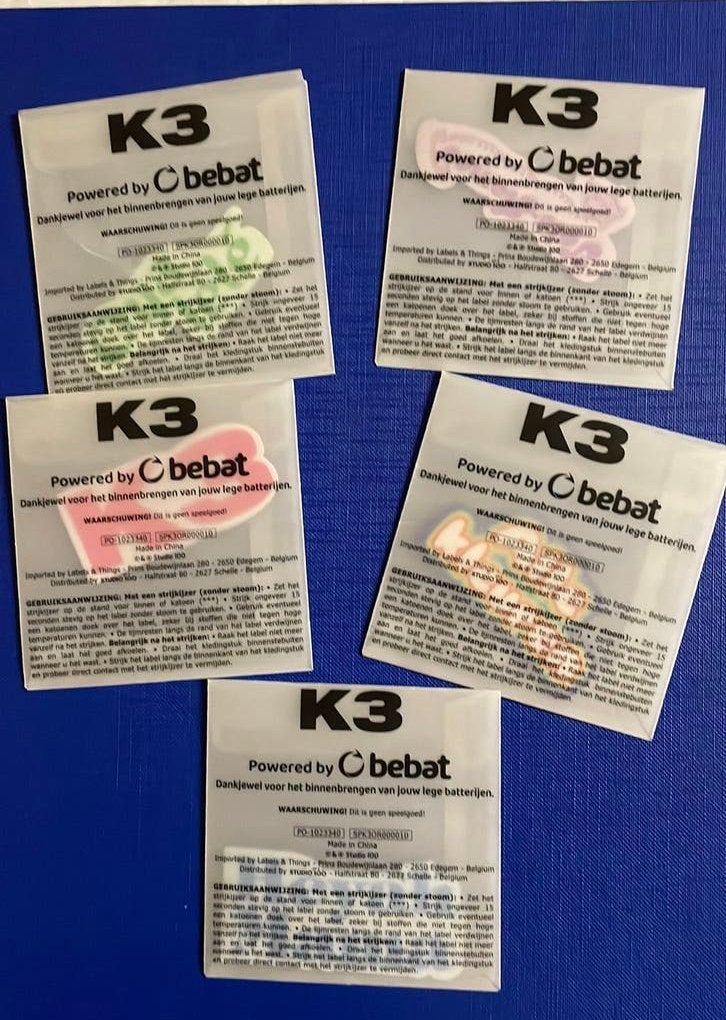 Patches K3 strijkpatch, Hobby en Vrije tijd, Kledingapplicaties en Hotfix, Ophalen of Verzenden, Nieuw