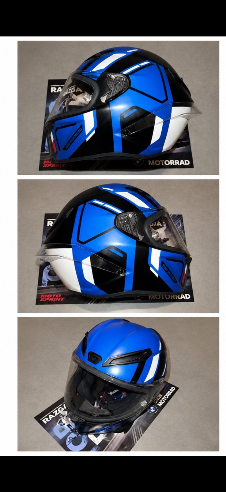 Casque BMW Motorrad Race – Édition AGV – Taille M, Motoren, Kleding | Motorhelmen, M, Ophalen of Verzenden, Nieuw zonder kaartje