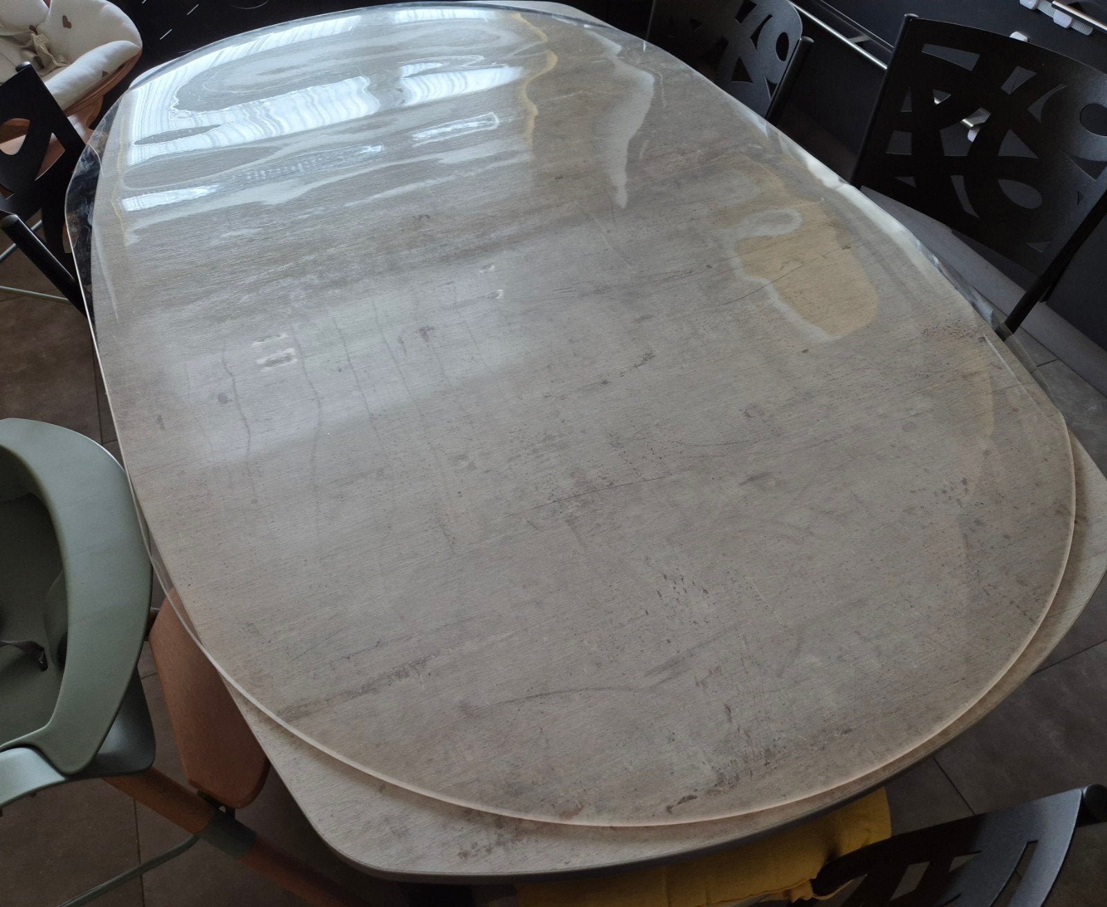 Nappe de table pvc ovale transparente, Maison & Meubles, Tables | Tables à manger, Neuf, 50 à 100 cm, 100 à 150 cm, Cinq personnes ou plus