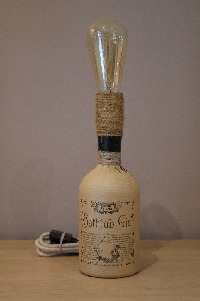 Lampe Vintage Gin, Enlèvement, Neuf, Verre, Vintage