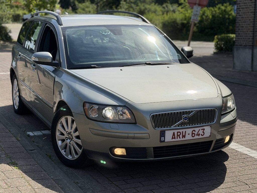 Volvo V50 2.0D 136pk 116942km Leder Airco Xenon, Auto's, Volvo, 100 kW, Zwart, Leder, Bedrijf