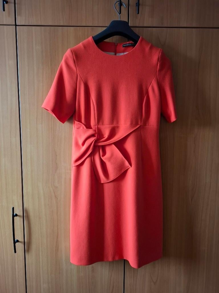 Rode jurk Natan, Kleding | Dames, Maat 38/40 (M), Ophalen of Verzenden, Zo goed als nieuw, Knielengte