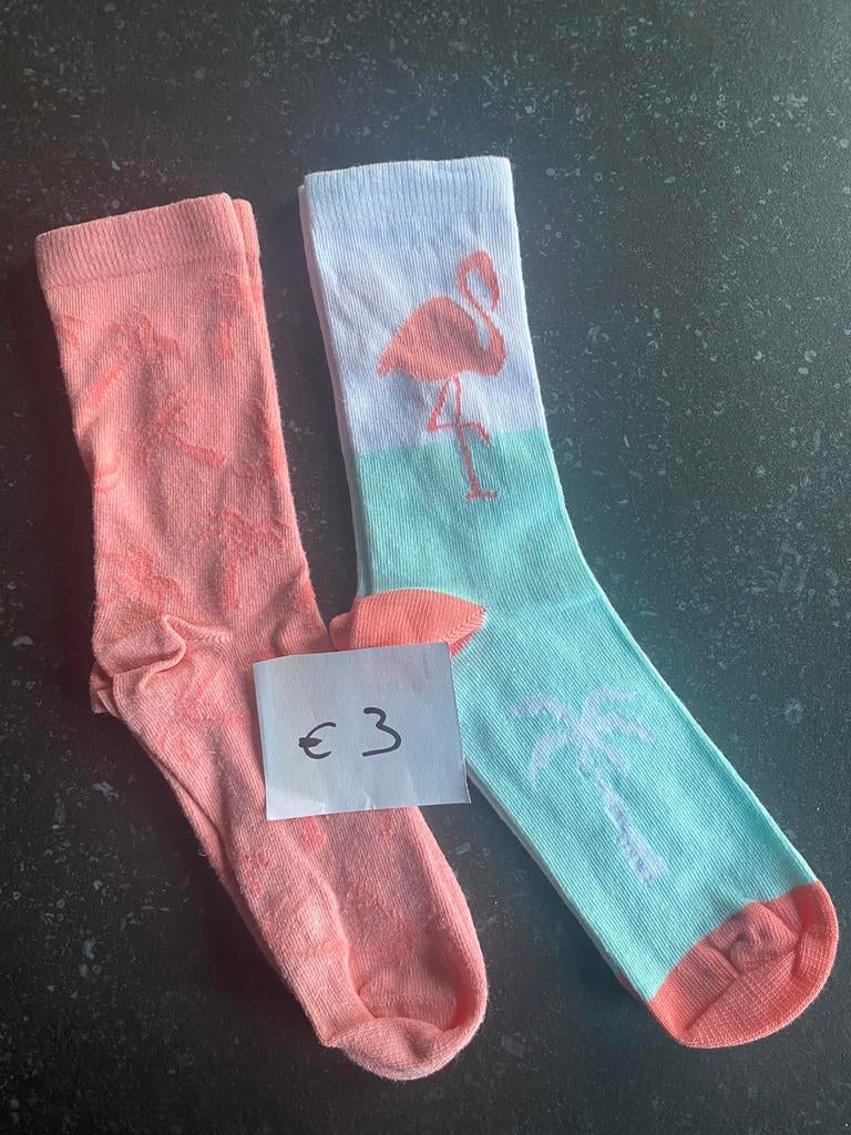 Sokken flamingo, Ophalen, Sokken