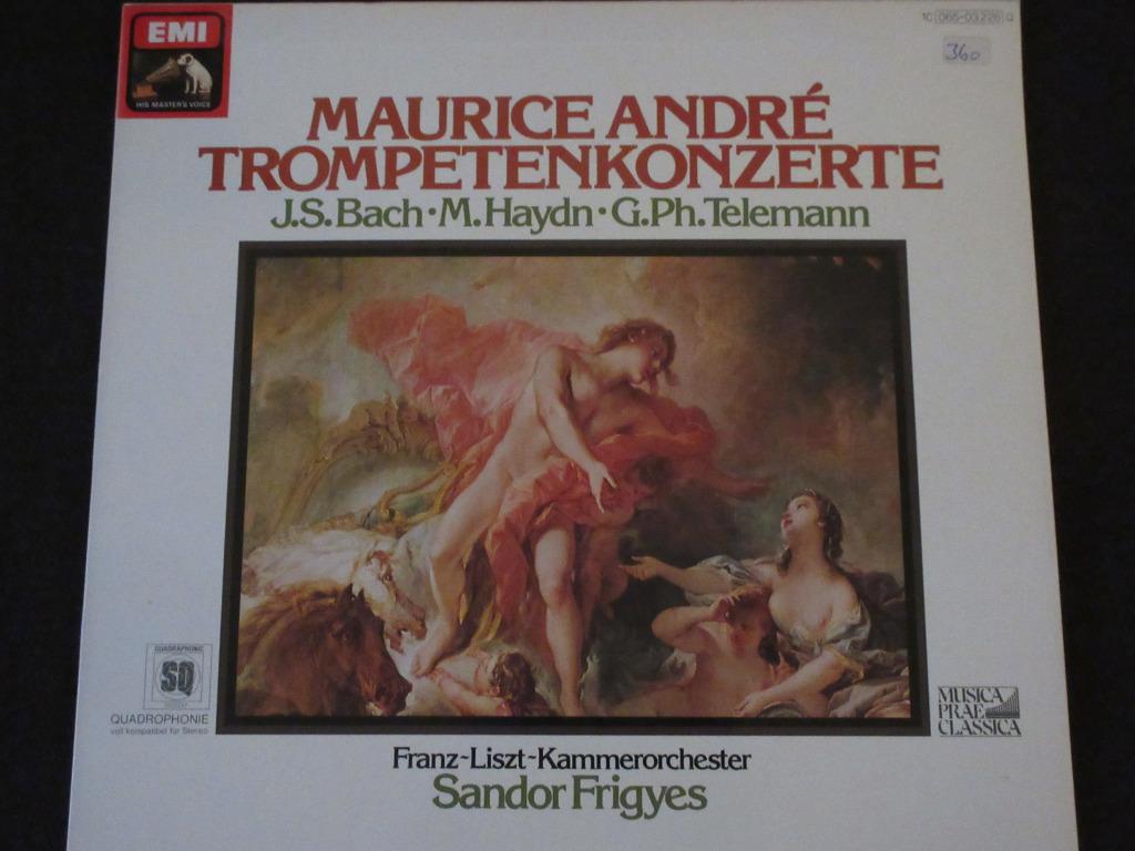 lp maurice andré (trompetconcert) bach / haydn / telemann, CD & DVD, Vinyles | Classique, Enlèvement