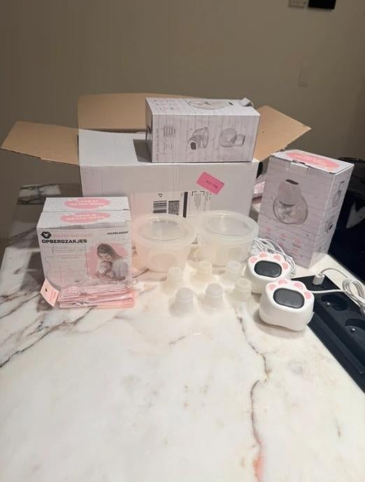 Handsfree borstkolf set (2x) in zeer goede staat!, Ophalen, Gebruikt
