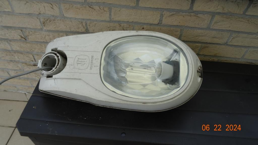 straatverlichting, Tuin en Terras, Buitenverlichting, Ophalen, Gebruikt, Aluminium, Netvoeding
