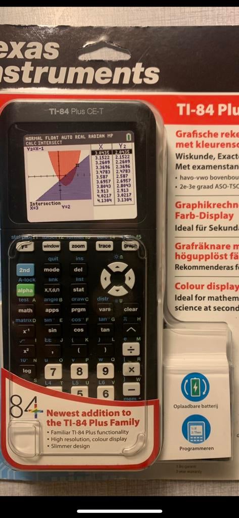 Texas instruments Ti 84 plus CE-T calculatrice scientifique, Neuf