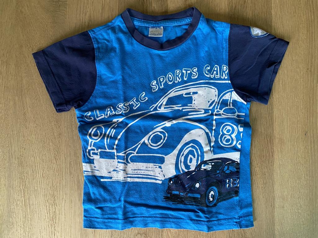 Star kids blauwe T-shirt met kever auto maat 98, Ophalen of Verzenden, Gebruikt, Jongen, Shirt of Longsleeve
