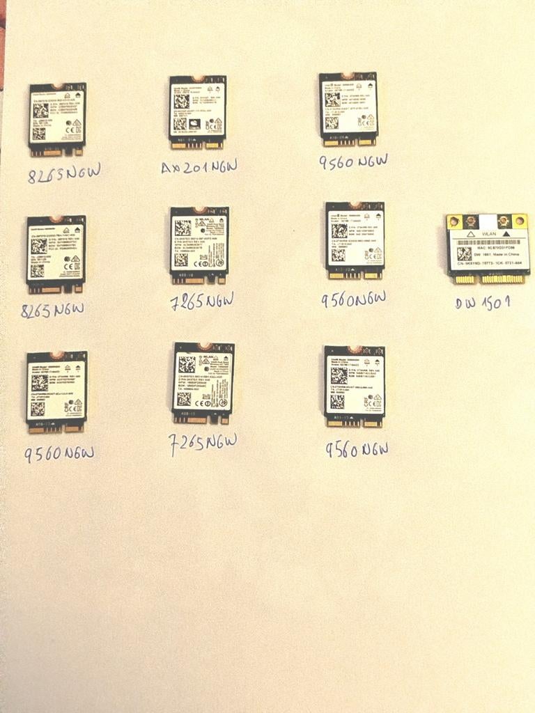 Intel/Dell Wi‑Fi cards, all working, Computers en Software, Overige Computers en Software, Ophalen of Verzenden