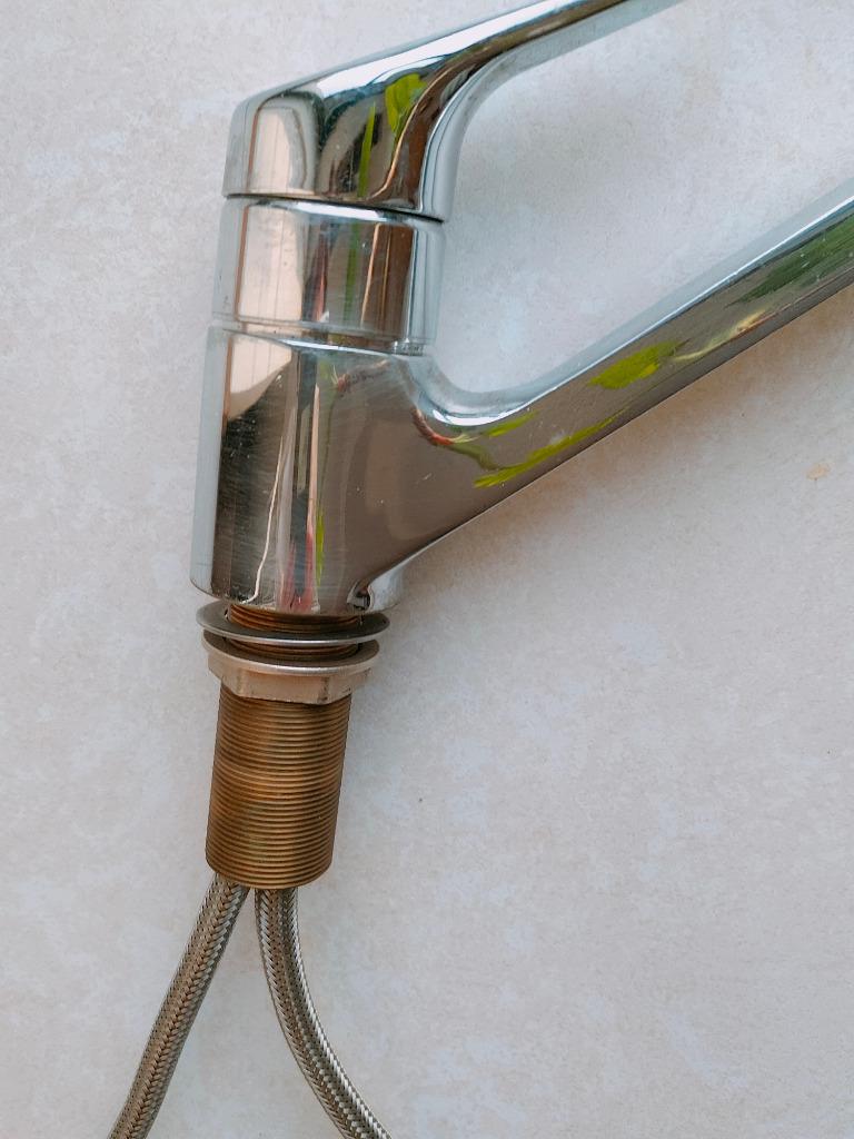 Mitigeur de cuisine chromé à levier marque KWC, pivotant, HP, Moins de 100 cm, Utilisé, Moins de 50 cm, Enlèvement ou Envoi