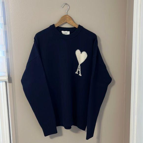 Pull Ami Paris (nouveau), Enlèvement ou Envoi, Neuf, Taille 52/54 (L), Bleu