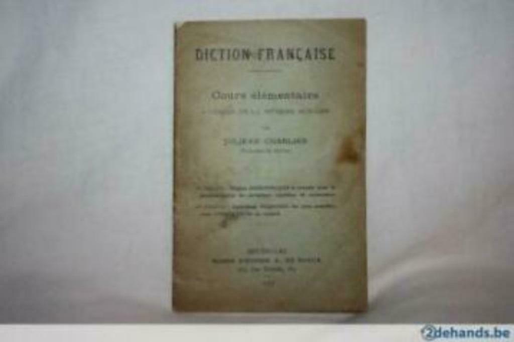 Diction Francaise - Cours élémentaire à l'usage de la jeunes, Livres, Livres scolaires, Utilisé, Français, Enlèvement ou Envoi
