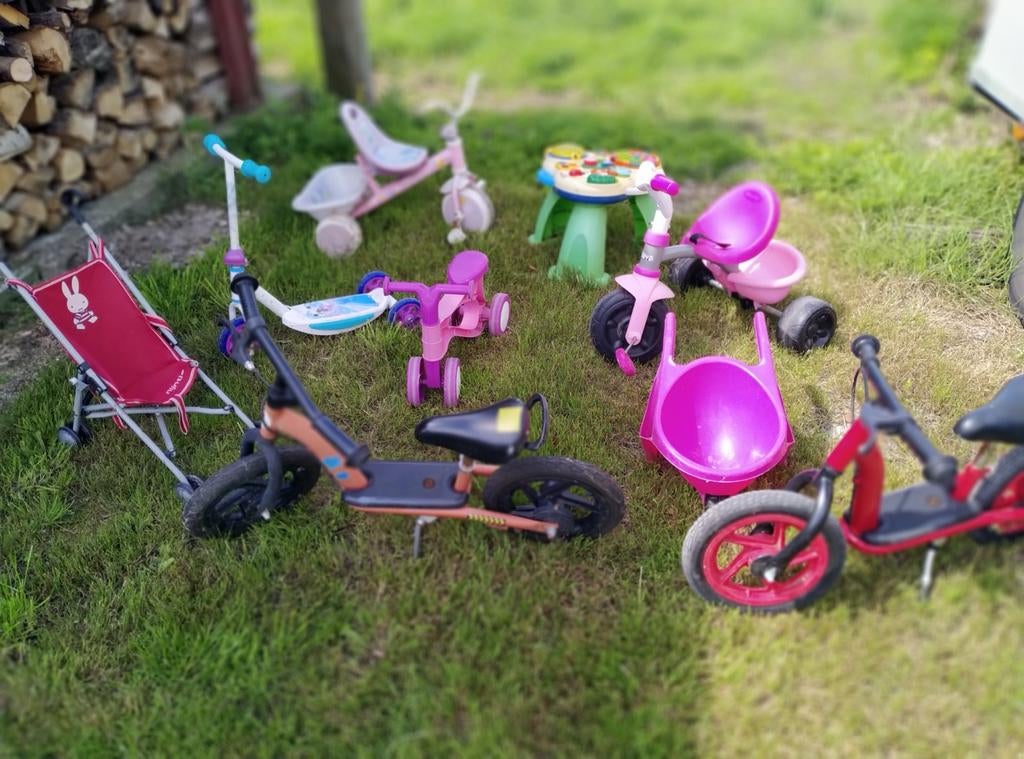 Kinderfiets, buggy, kruiwagen, mikado, puzzel, Kinderen en Baby's, Ophalen, Gebruikt, Loopfiets