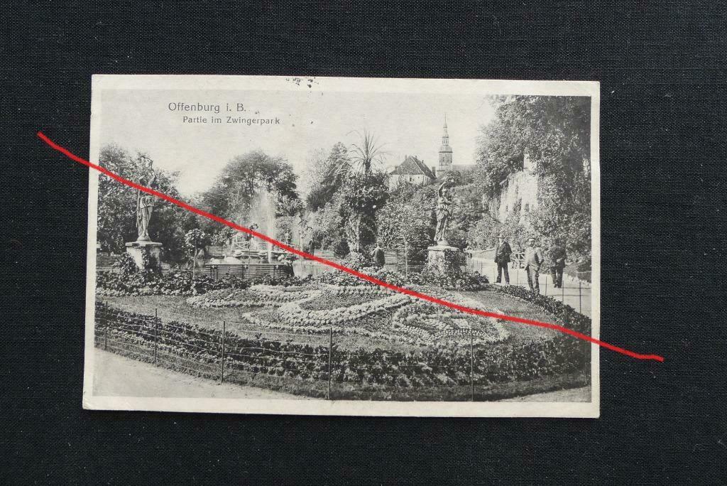 Postkaart 1/10/1916 Offenburg, Zwingerpark, Duitsland, Enlèvement ou Envoi, Avant 1920, Affranchie, Allemagne