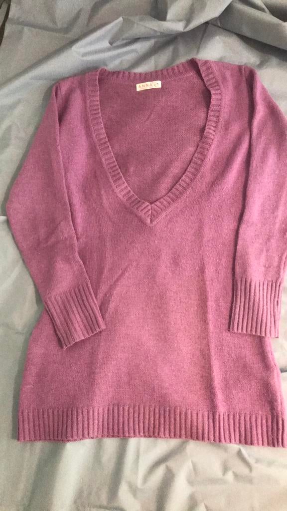 Long pull 72/38 cm mauve 30% laine 45% angora, Vêtements | Femmes, Comme neuf