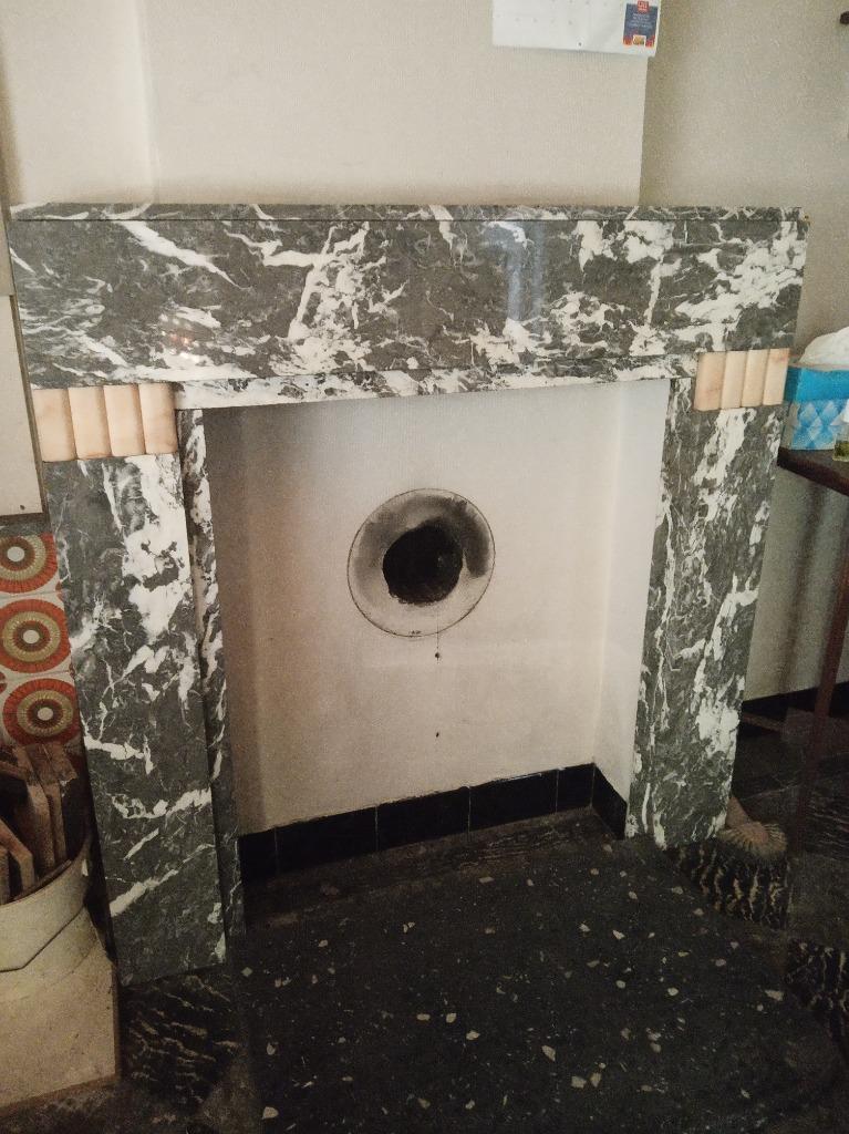 Schouw in marmer / 3 gelijkaardige te koop  / gedemonteerd, Ophalen, Gebruikt