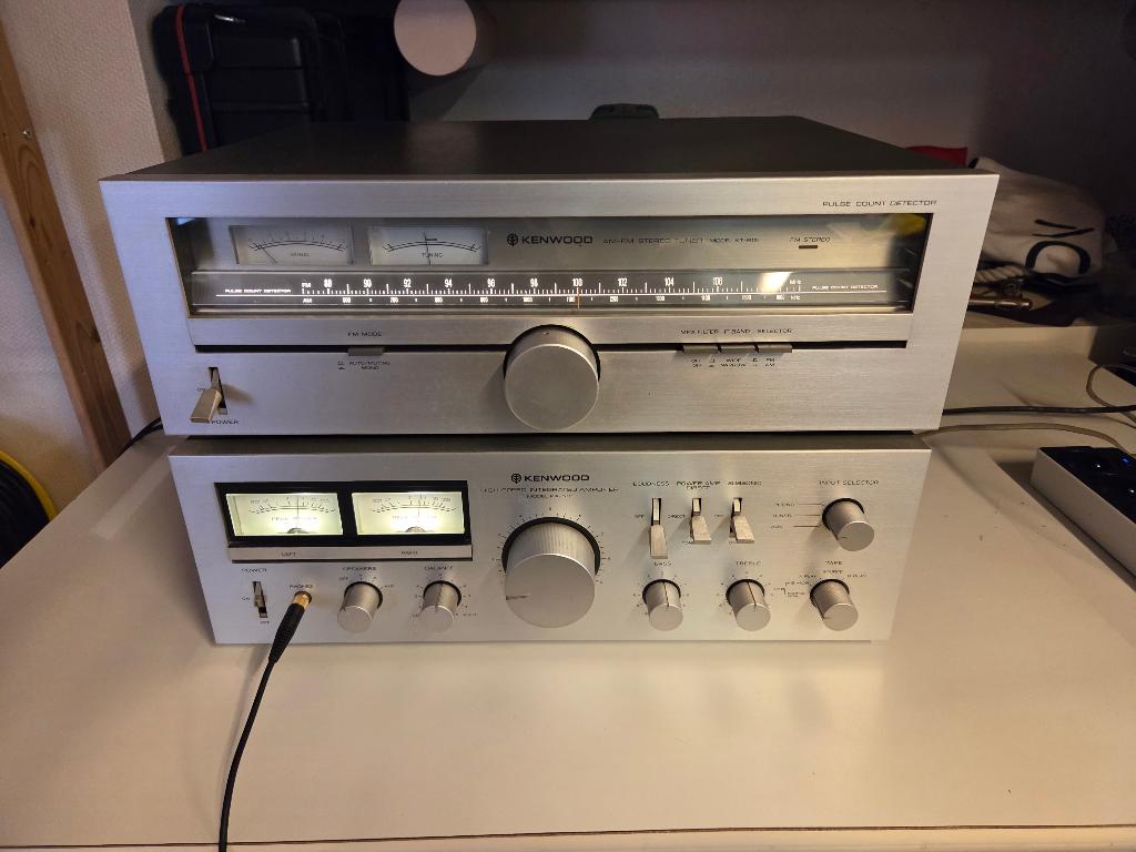 Kenwood KT-615 Tuner en KA-501 Versterker Combo, Gebruikt, 60 tot 120 watt, Stereo, Ophalen