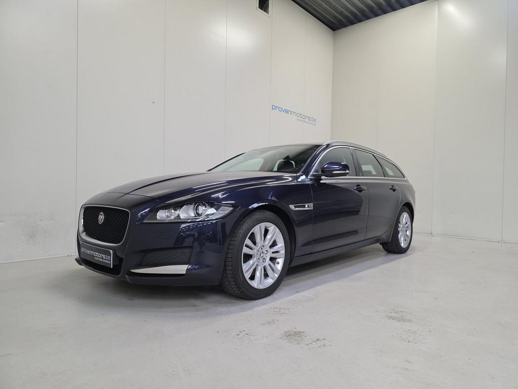Jaguar XF Break 2.0d Autom. - GPS - Leder - Topstaat!, Autos, Jaguar, 0 kg, Achat, 0 kg, Noir