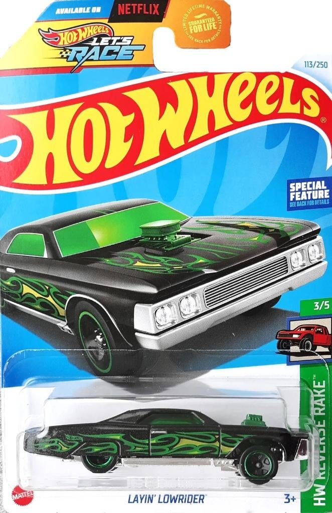 Hot Wheels - HW Reverse Rake - Layin' Lowrider - 1:64, 333 Continental Boulevard, El Segundo, CA 90245, United States, Nieuw, Ophalen of Verzenden