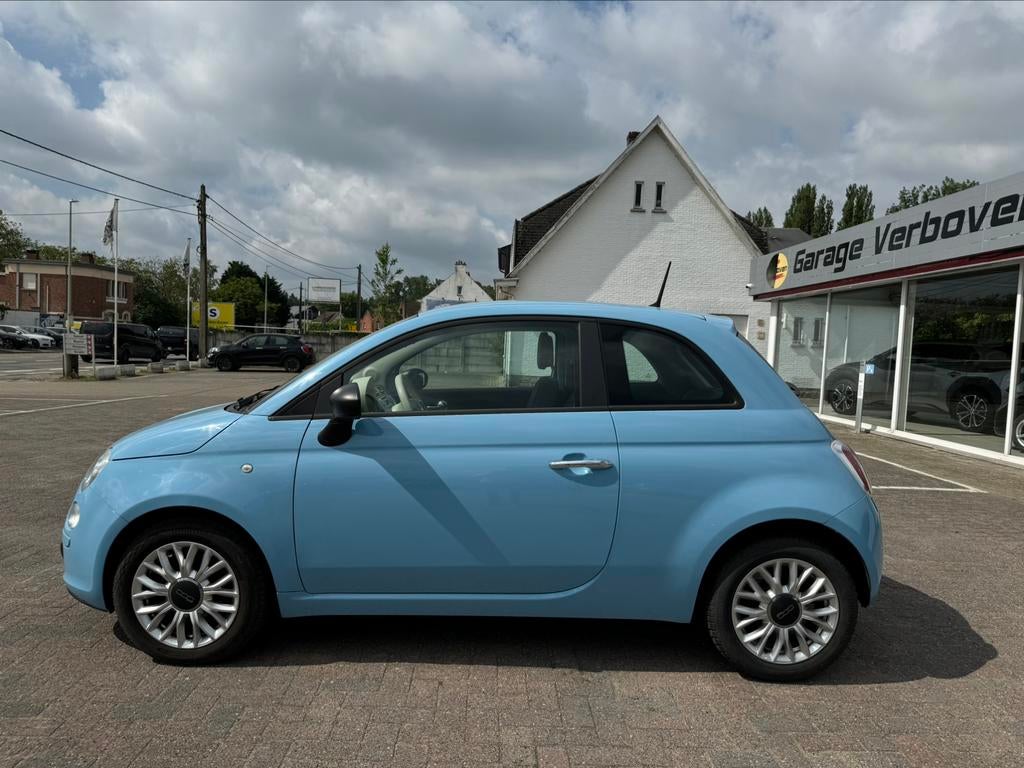 FIAT 500 1.2 BENZ|SKYBLUE|AIRCO|EURO6B, Voorwielaandrijving, Stof, Euro 6, Blauw