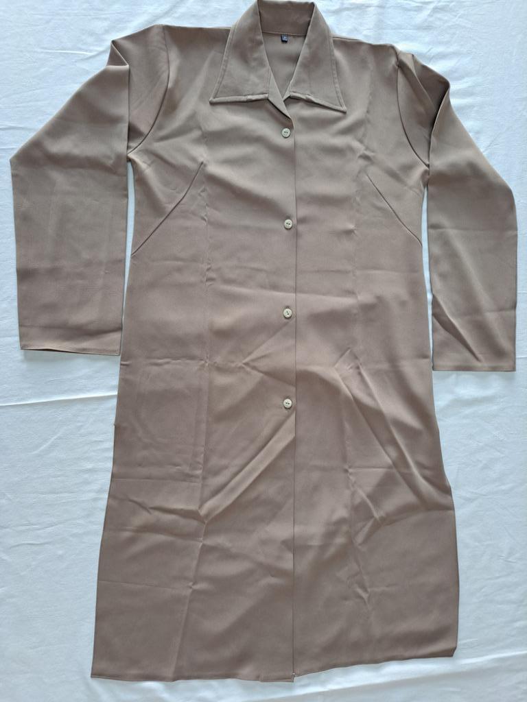 Beige manteau (Iraanse vrouwenmantel), Ophalen of Verzenden, Zo goed als nieuw, Maat 38/40 (M), Beige