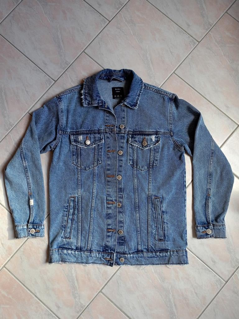 Oversized spijkerjack, Nieuw, Bershka, Maat 36 (S), Verzenden