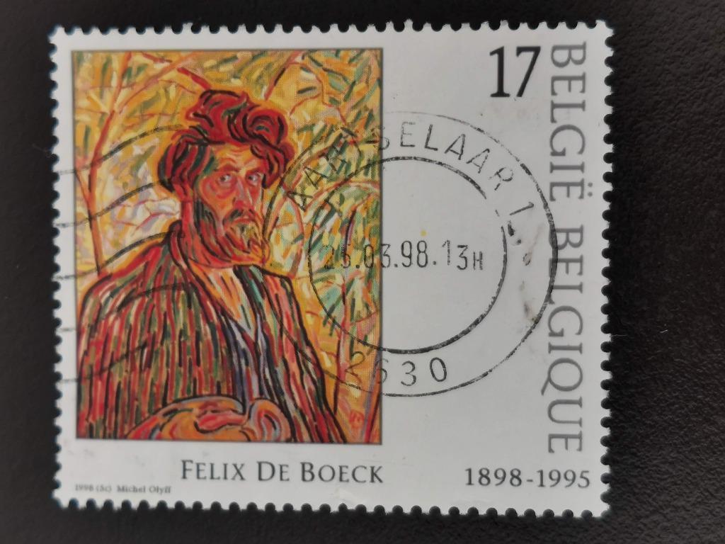 Belgique 1998 - Art - Felix De Boeck, Enlèvement ou Envoi, Affranchi, Art