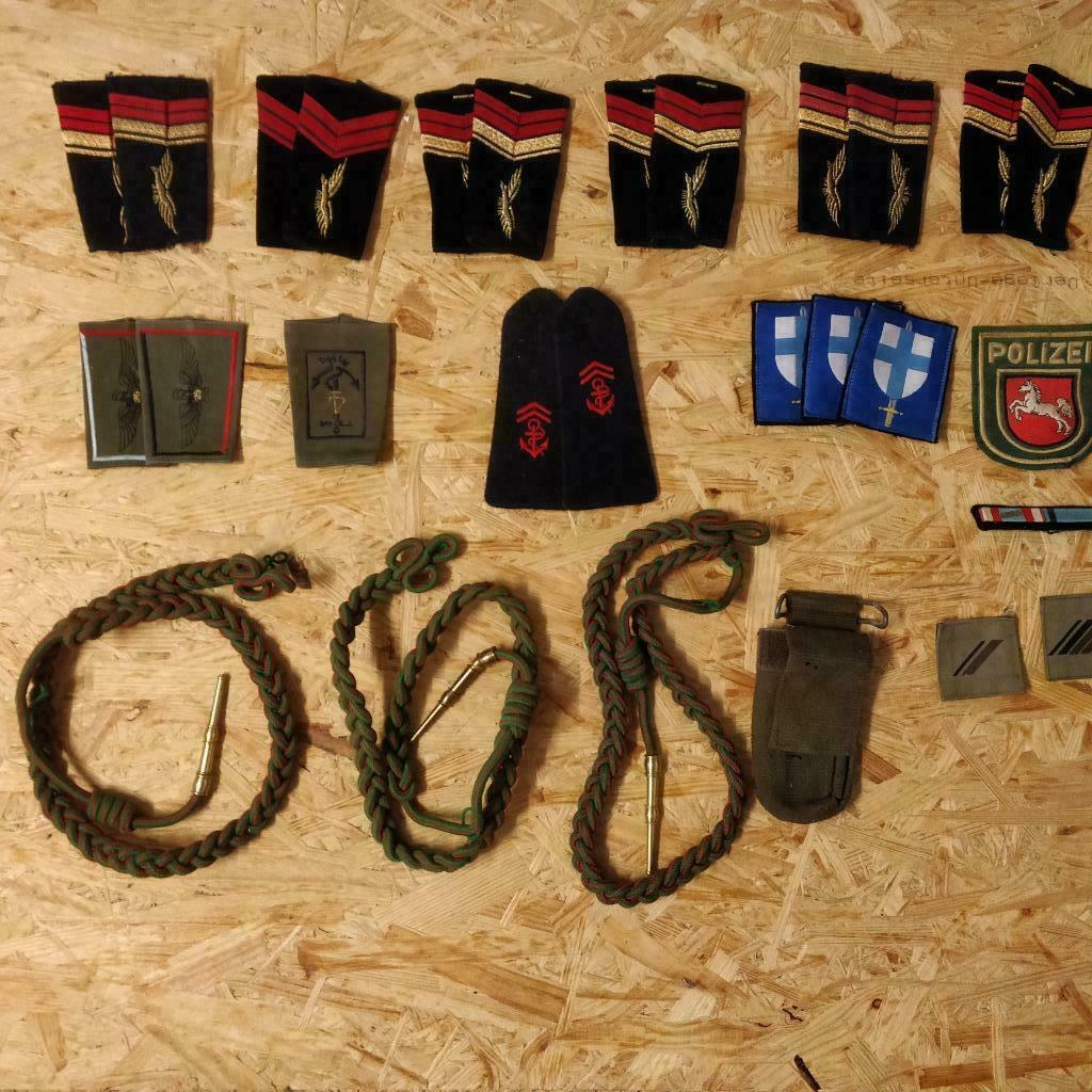 Fourreau d'épaule, fourragère et insignes, Ophalen of Verzenden, Landmacht, Embleem of Badge