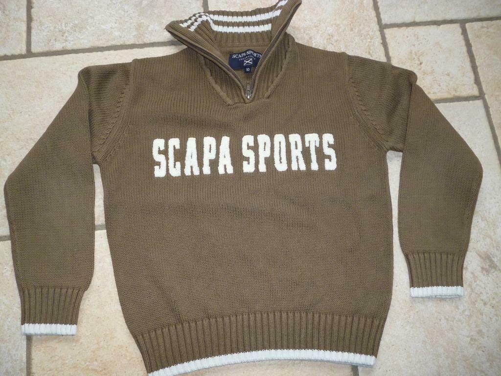 Pull Scapa kaki (absolute nieuwstaat)10j, Enlèvement ou Envoi, Comme neuf, Scapa