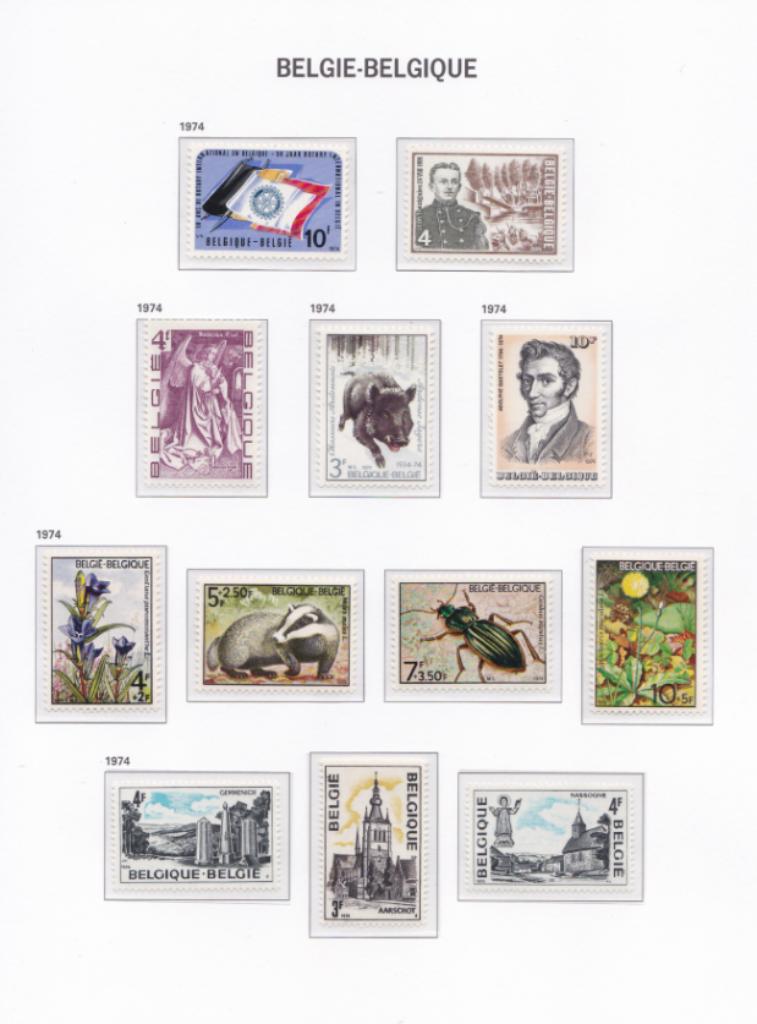 Timbres MNH - Page 131 album DAVO - 1974., Neuf, Enlèvement ou Envoi, Non oblitéré, Gomme originale